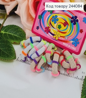 Резинки детские с люрексом, 12шт/уп. 244084 фото