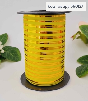 Лента-Завязка полипропиленовая, САЛАТОВАЯ+ЗОЛОТО, шир.0,5см, дл. 50м 360127 фото