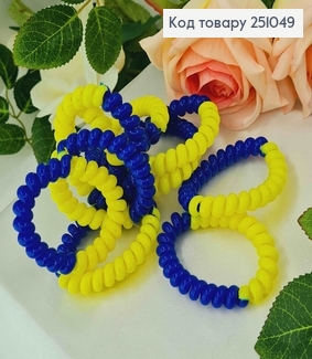 Резинка Пружинка Сине-Желтая, 5см 251049 фото