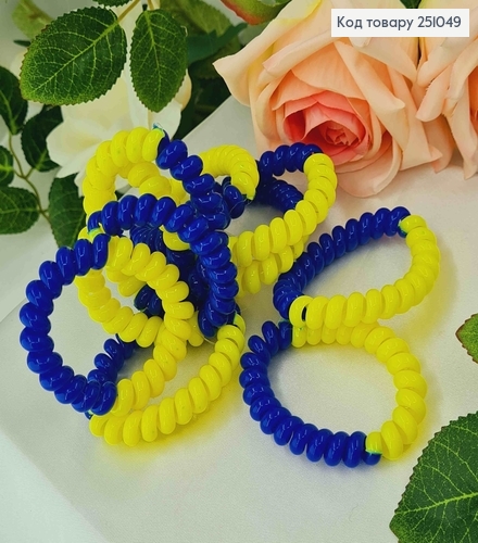 Резинка Пружинка Сине-Желтая, 5см 251049 фото 1