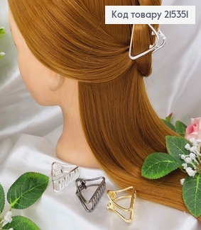 Краб металл, треугольничок, 4см, цвета в ассорт. 215351 фото