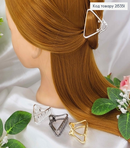 Краб металл, треугольничок, 4см, цвета в ассорт. 215351 фото 1