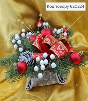 Новогодняя композиция из елки (игрушки, фигурка) в асс. 620224 фото