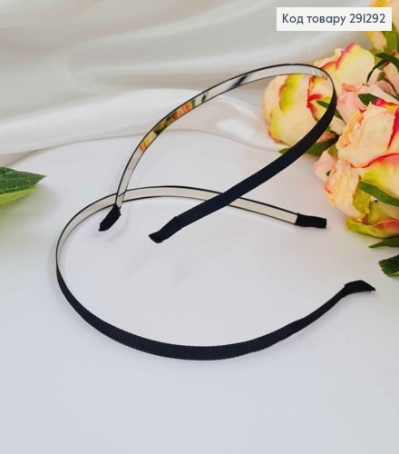 Обруч (заготовка) металл ЧЕРНЫЙ обтянутый тканью 0,6см 291292 фото 1