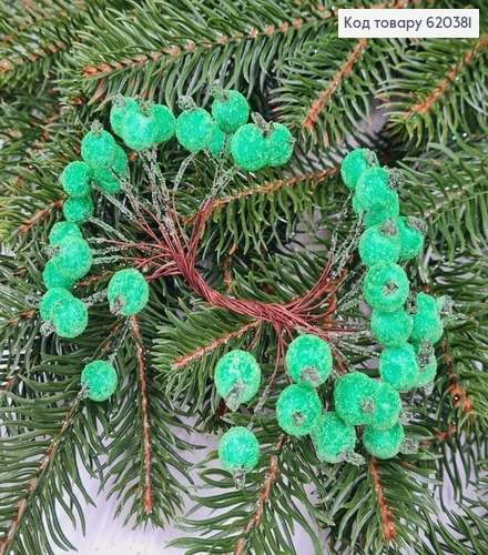 Пучок гілочок  калини з інеєм ЗЕЛЕНА, 13см 620381 фото 1