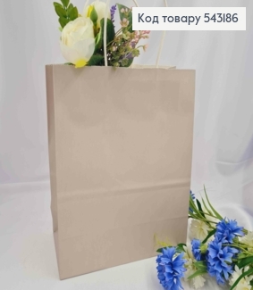Пакет крафтовый, 22*27*11см, Серый 543186 фото