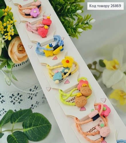 Резинка детская "Цветовой микс" 30шт./уп. в ассорт. 261169 фото 1