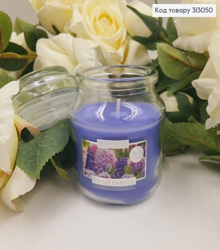 Аромасвеча в банке BISPOL Фиалковый Сад 120г/28 часов 71-343 313050 фото 1