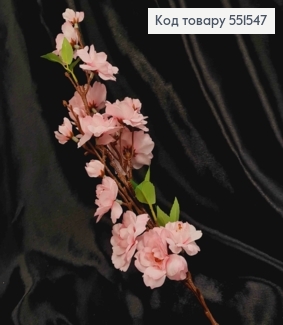 Искусственная веточка Яблоневый Цвет, РОЗОВОГО цвета на металлическом стержне, высота 62см. 551547 фото