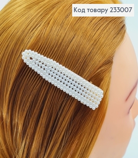 Заколка Стрела 8 см с жемчугом 233007 фото