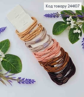 Набор резинок (5,5см) 3шт (Скрепление 3шт в 1), пастельные тона в ассотрименте 244107 фото