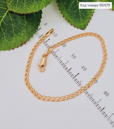 Браслет лав 3мм, длина 18см, Xuping 18K 150579 фото 1