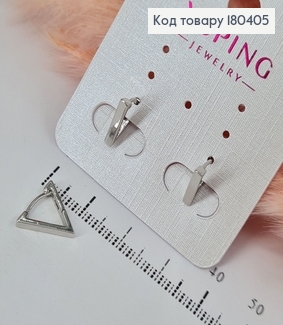 Серьги Треугольники родованное  Xuping 180405 фото