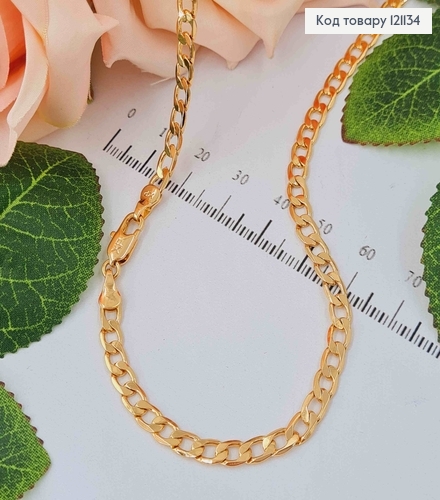 Цепочка панцирное плетение, 3,5мм, дл. 60см, Xuping 18K 121134 фото 1
