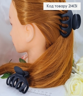 Краб каучук чорний матовий 7см 214131 фото