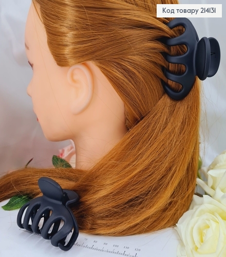 Краб каучук чорный матовый 7см 214131 фото 1