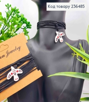 Подвеска ГОРЛИЦА (2*3 см) на завязываемом шнурке длиной 150см 236485 фото