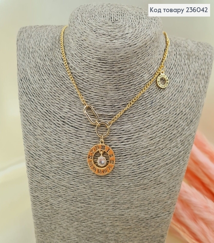 Бижутерия на шею подвеска золота часы 44 + 6 см 236042 фото 1