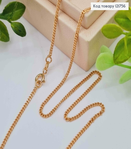 Цепочка Панцирное плетение, ширина 1,5мм, длина 45см, Xuping 18К 121756 фото 1