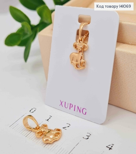 Кулон, знак зодіаку "ОВЕН", 1,1см, Xuping 18К 141069 фото 1