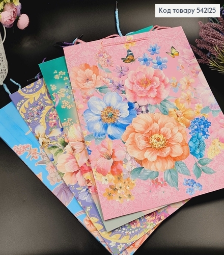 Пакет бумажный "Краски Весны", 31х42х12см, в ассорт. 542125 фото 1