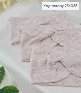 Повязка детская трикотаж (натур. ткань) чалма МОККО ручная работа. Украина (17*7,5см) 254088 фото