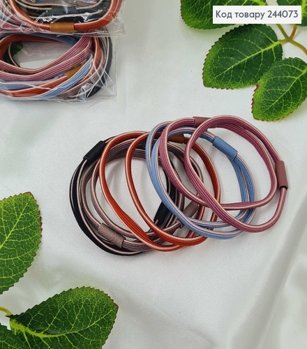 Резинка простая полоски в асс. 10 шт/уп. 244073 фото 1