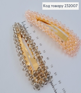 Заколка Тік - так 8 см зі стіклярусом в асорт.  232007 фото