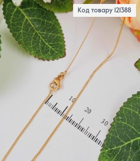 Цепочка панцирное плетение 1мм, длина 35см, Xuping 18К 121388 фото