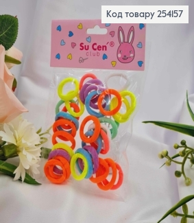 Набор детских резинок микрофибра, 30шт/уп. 254157 фото