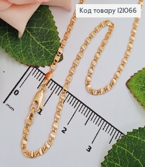 Цепочка пластинки 3мм, длина 45см, Xuping 18К 121066 фото