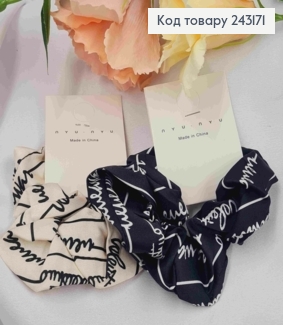 Резинка атласная, объемная (5-10см) с надписями, ЧЕРНАЯ/БЕЛАЯ в ассорт. на планшетке 243171 фото