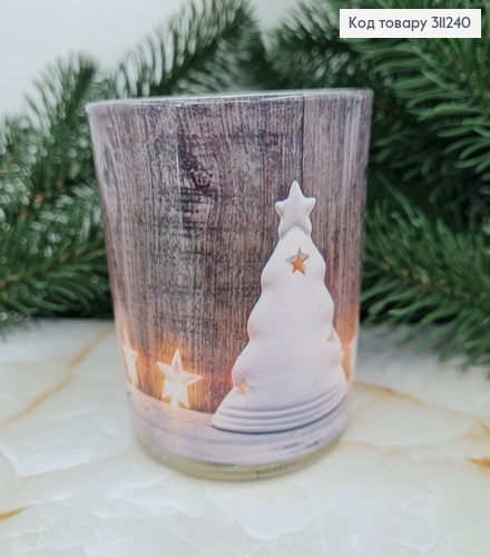 Аромасвічка стакан BISPOL Різдвяне сяйно 120 г/28 годин, 72s-47 311240 фото 1