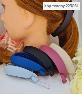 Заколка банан матовая в ассорт. 223061 фото