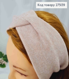 Повязка чалма с Люрексом, РОЗОВОГО цвета, 21*10см, ручная работа, Украина. 275139 фото