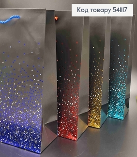 Пакет бумажный, "Дождик с блесток", в ассорт. 26*32*10см 541117 фото