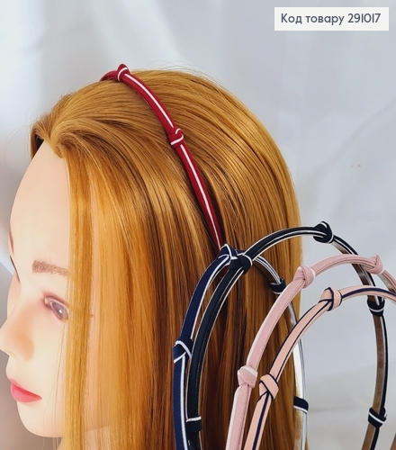 Обруч металл с тканью Узелок в асс. 291017 фото 1