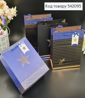 Пакет бумажный "Star", 18х23х8см, в ассорт. 542095 фото