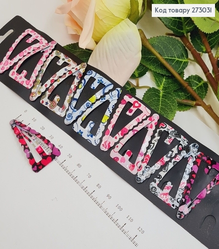 Заколка тик так цветной   12шт / уп. 273031 фото 1