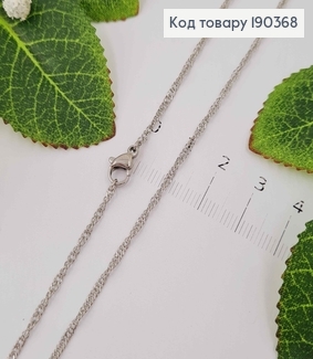 Цепочка родованная, крученое плетение, дл. 45см, Xuping 190368 фото