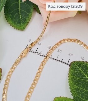 Цепочка, панцирное плетение, шир. 3мм, дл. 45см. Xuping 18K 121209 фото