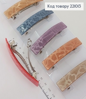 Заколка автомат Мраморный 9 см в ассорт. 221013 фото