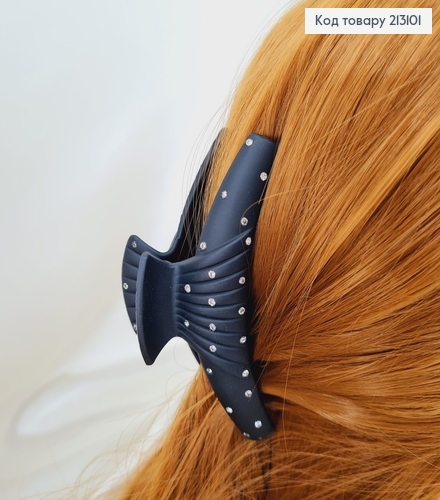 Краб пластик черный с камнями 9 см 213101 фото 1