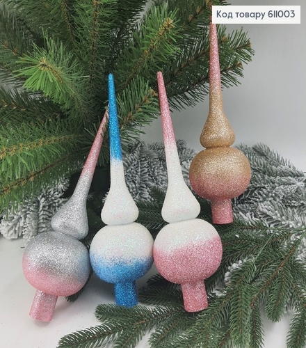 Верхушка на елку Амбре в асс. 25 см 611003 фото 1