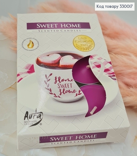 Аромасвечка таблетка BISPOL Милый дом 6 шт/4 часов, 15-337 330017 фото 1