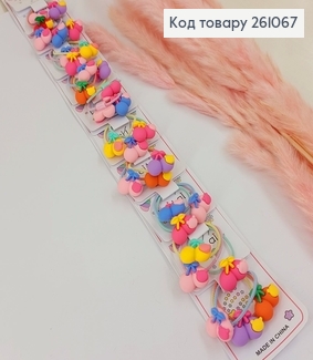 Резинка детская цветная Вишенка 30 шт/уп 261067 фото