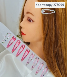 Заколка детская 5см Тик-так Китти (10шт)в асор. 273099 фото