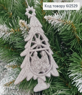 Новогодняя фигура Блеск Елка Вертеп СЕРЕБРО, 16*10см, Украина 612529 фото