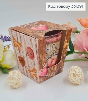 Аромасвічка стакан HOME sweet home, NICE & COSY, 115г/30год. горіння, Польща 331091 фото