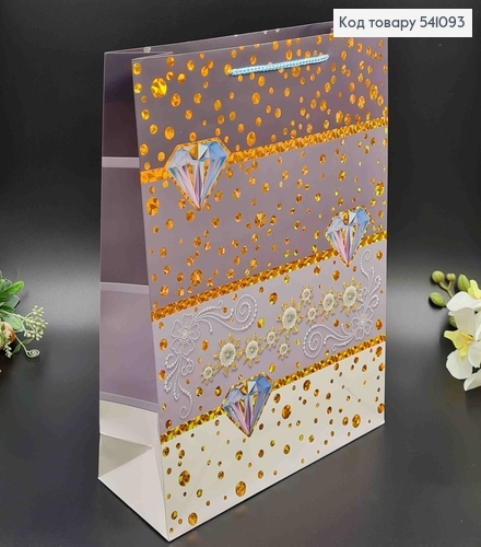 Пакет бумажный "Бриллианты" 31*42*12см в ассорт. 541093 фото 2